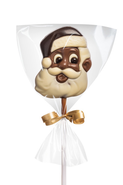Vianočná čokoládová lízanka Santa