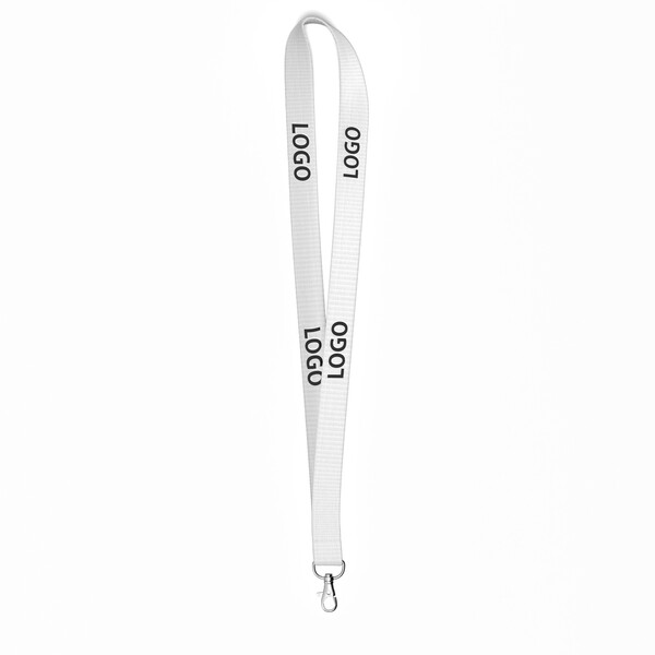Corn starch screenprint lanyard - 20mm width / Metal carabiner