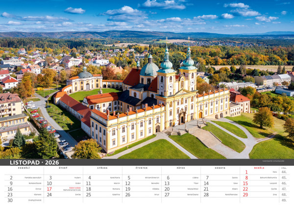 Nástěnný kalendář Česko mezi oblaky 2026