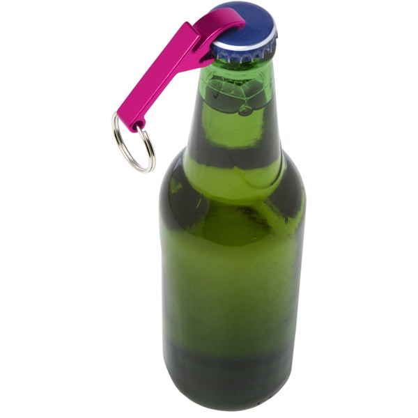 Tao bottle and can opener keychain - Magenta