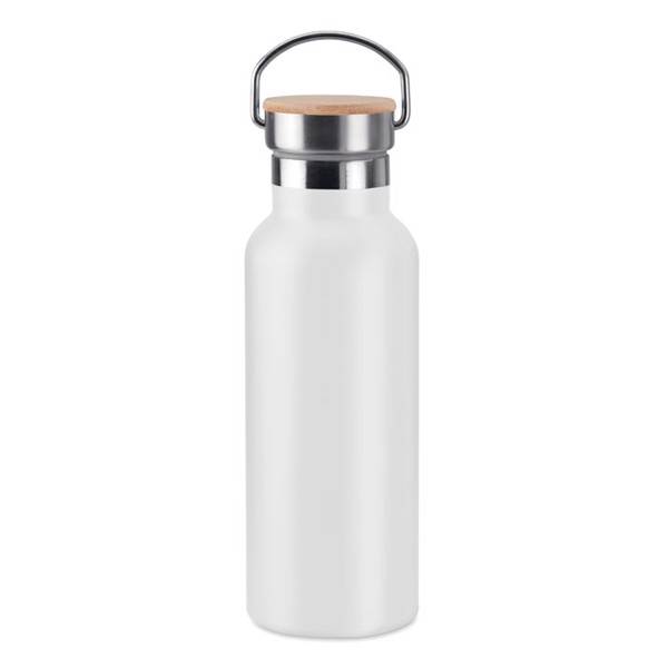 Double wall flask 500 ml Helsinki - White