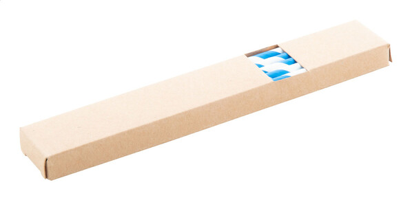 Set De Pailles StriStraw - Bleu / Blanc