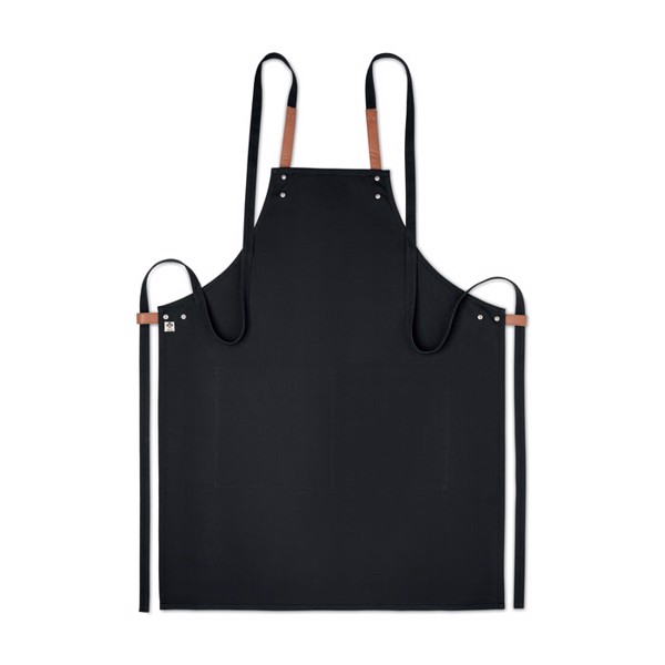 Organic cotton apron 340 gr/m² Nagpur Colour - Black