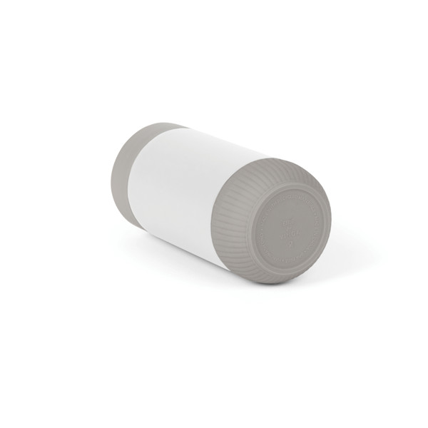 VINGA Erie RCS recycled RVS push mug 350 ML - Wit / Grijs