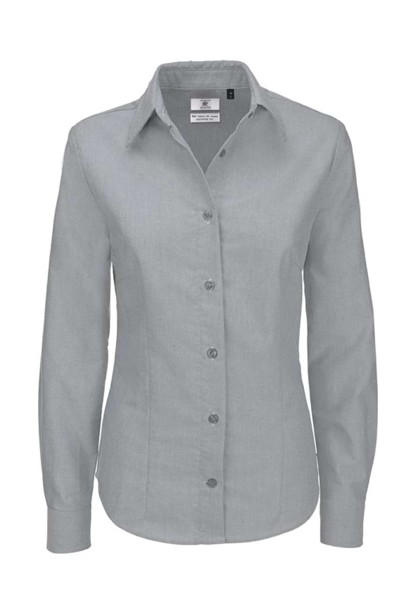 B&C OXFORD LSL /ŽENE - Srebrna Moon / XS