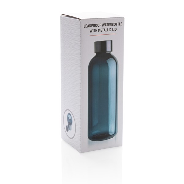 Bouteille d'eau étanche avec bouchon en métal - Bleu