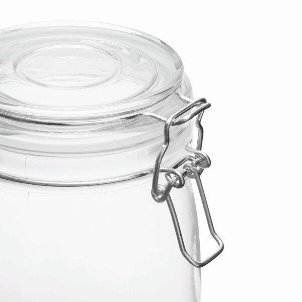 Sklenená nádoba na skladovanie Clicky, objem cca 750 ml