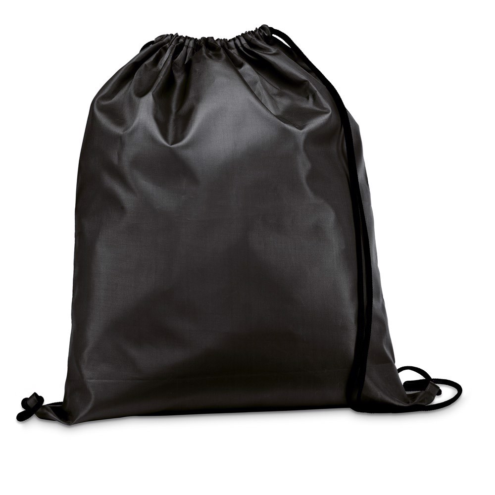 CARNABY. Drawstring bag in 210D - Black