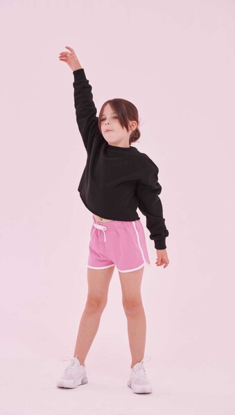 Kids' Retro Shorts - Red / White / 9/10