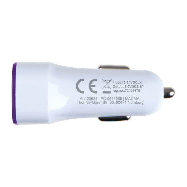 USB adapter za punjenje KFZ Fruit - Ljubičasta