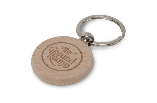 Key ring wood round Ø40mm