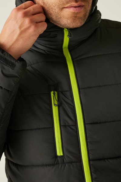 Navigate Thermal Jacket - Black / Orange Pop / 3XL