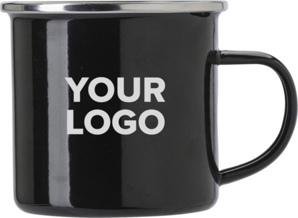 Caneca esmaltada (350 ml) Jamaal - White
