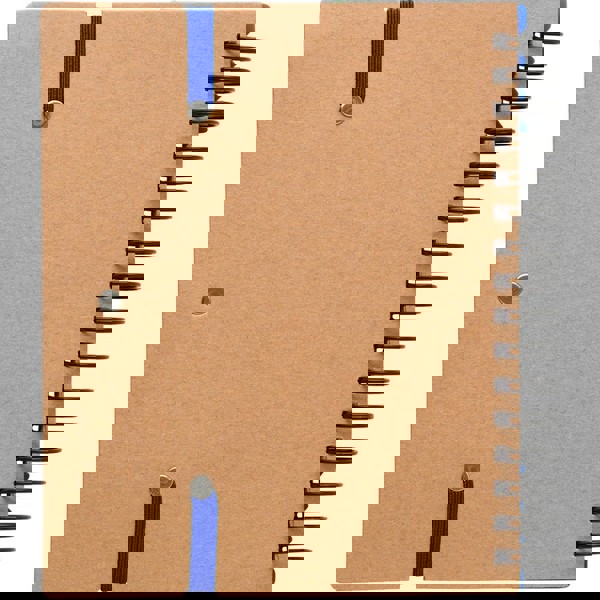 Memo holder, notebook, ball pen, ruler, sticky notes - blue