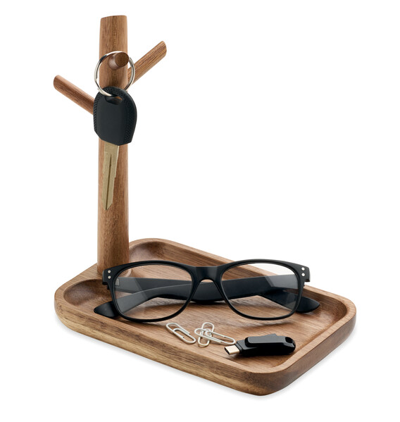 Portachiavi in legno d'acacia Branca