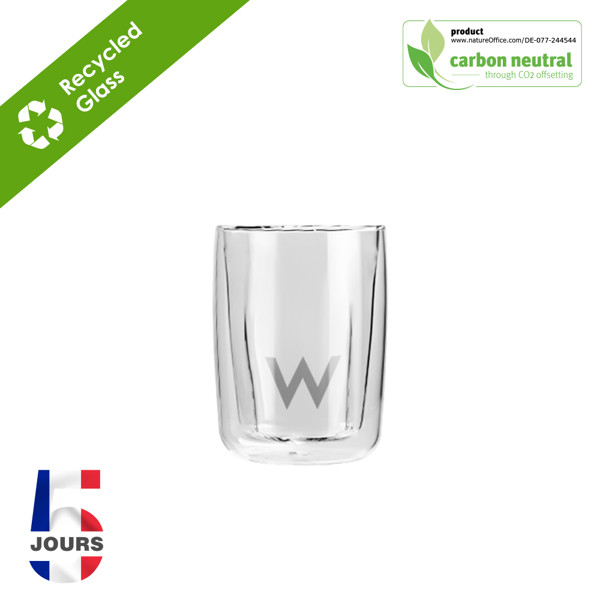 Double Wall Drinking Glass, 80Ml Stock Fra