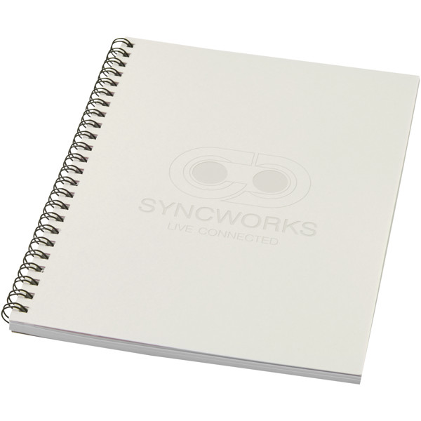 Desk-Mate® A5 colour spiral notebook - Ivory White