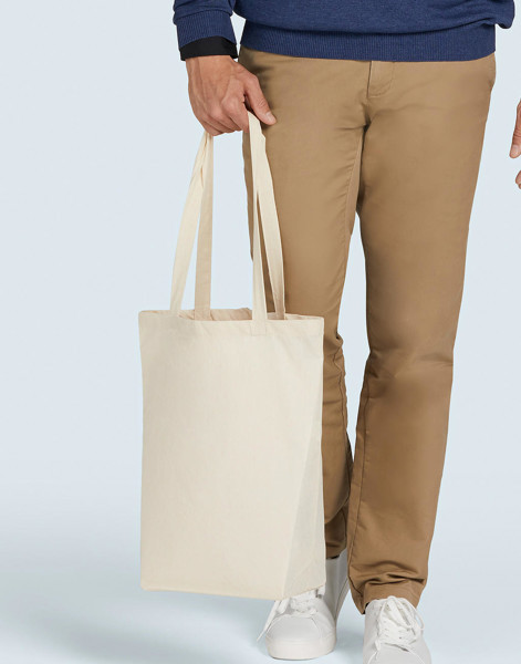 Cotton Bag Lh With Gusset - Black / ONE SIZE