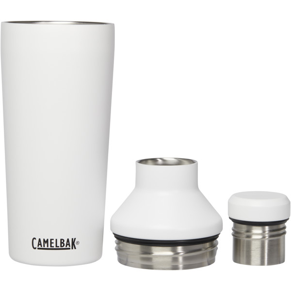 Shaker à cocktail CamelBak® Horizon de 600 ml avec isolation sous vide - Blanc