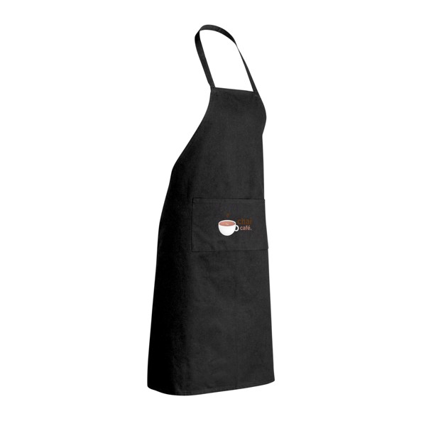 Impact AWARE™ Recycled cotton apron 180gr - Black