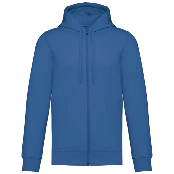 Unisex Full Zip Hoodie - Light Royal Blue / 3XL