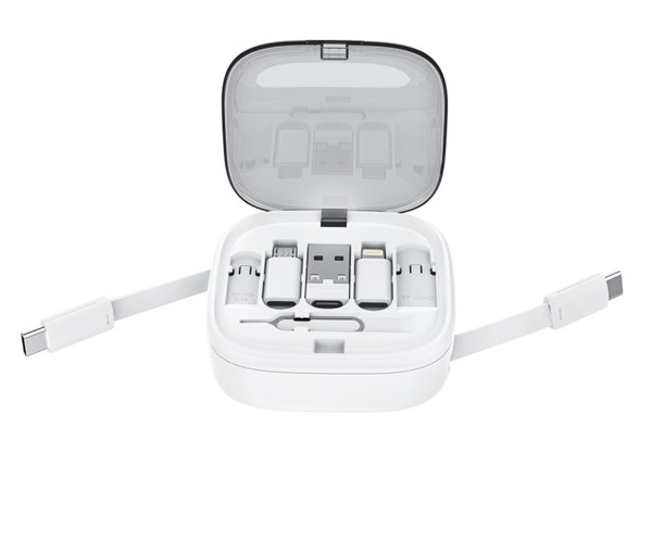 4-in-1 Fast Charging and Data Kit with Stand UC070 - WHITE