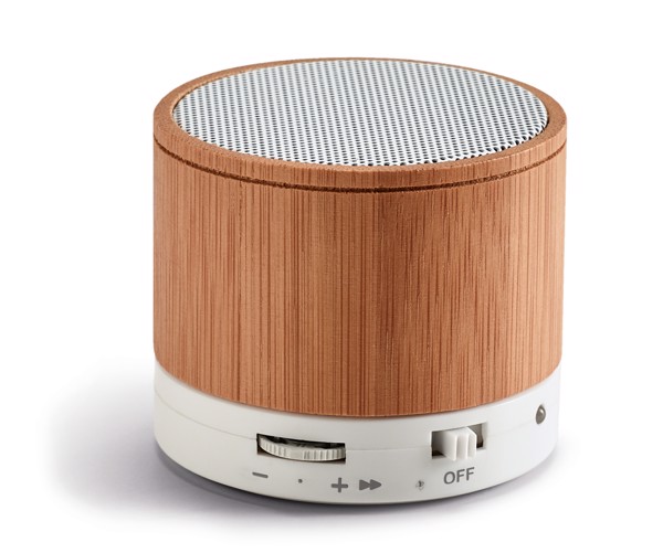 PS - GLASHOW. Bamboo portable speaker with microphone