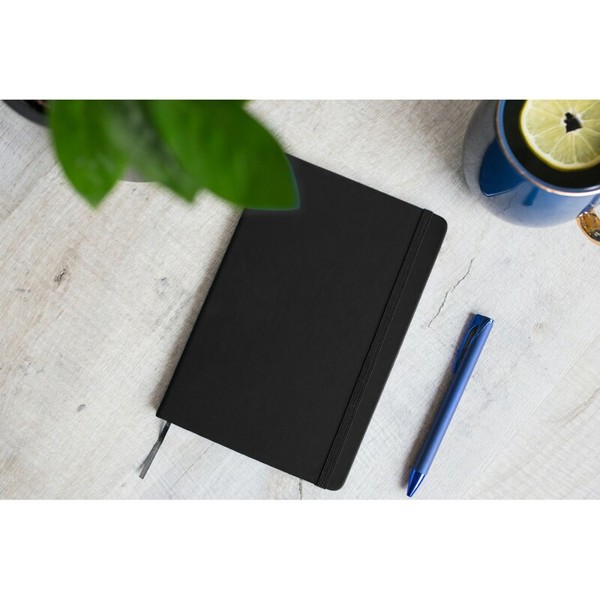 Notebook A5, recycled PU | Roderick - black
