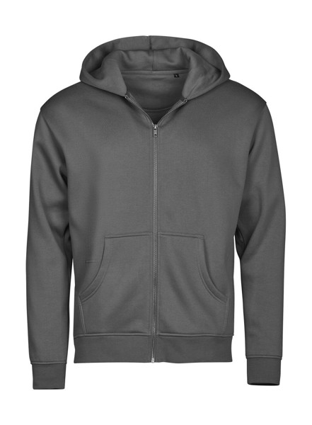 Unlabeled Hooded Full Zip Sweatshirt - Powder Grey / L