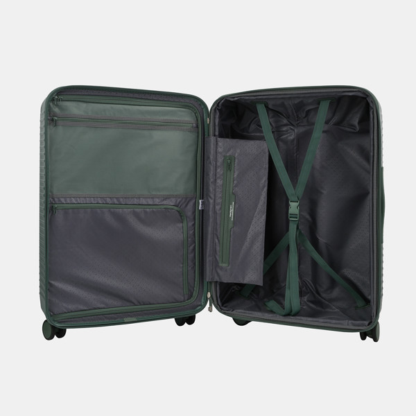 YUNO L EXP | Troler mare de check-in 74 cm extensibil + TSA - Hedgren - Duck Green