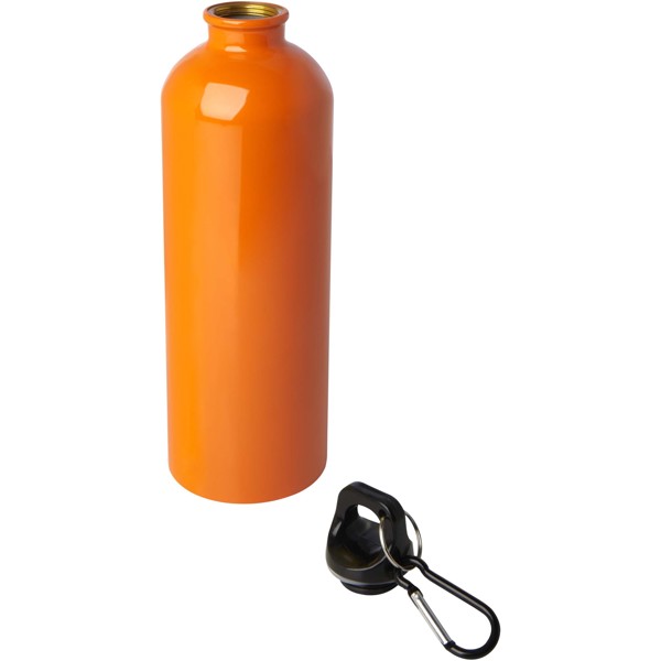 Borraccia da 750 ml in acciaio inossidabile certificato RCS a parete singola con moschettone Oregon - Arancione