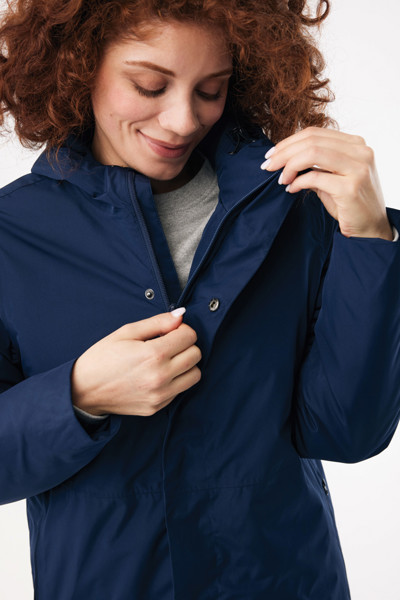Parka en polyester recyclé IQONIQ Thelon - Bleu Marine / XXL