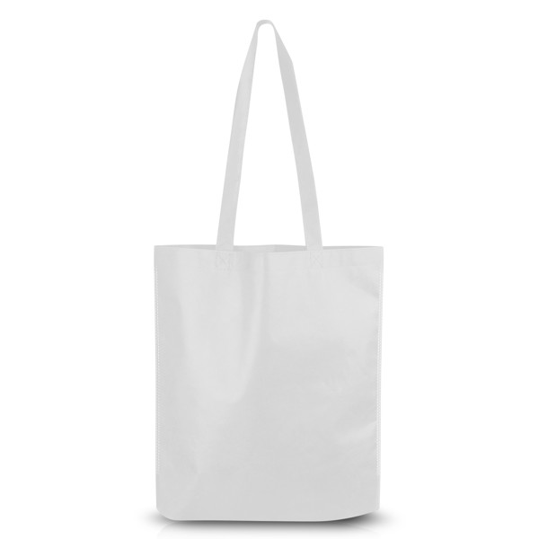 Sac À Longues Ailes En Non Tissé 80G, Thermoscellé - Blanche