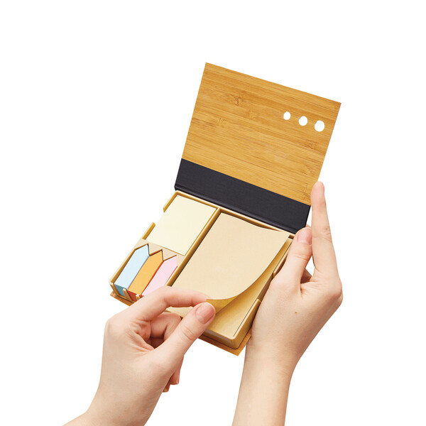 Memo Box Bamboo Note