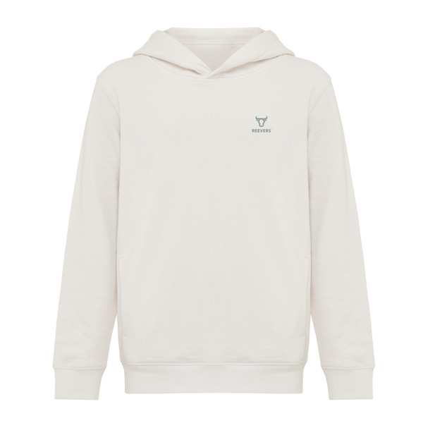 Dětská mikina s bočními kapsami Iqoniq Yengo z rec. bavlny - Ivory White / 1112