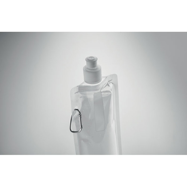 Gates foldable sport bottle PET 480 ml - White
