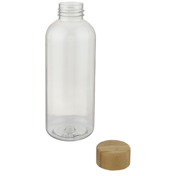 Garrafa de água de plástico reciclado de 950 ml "Ziggs" - Transparente