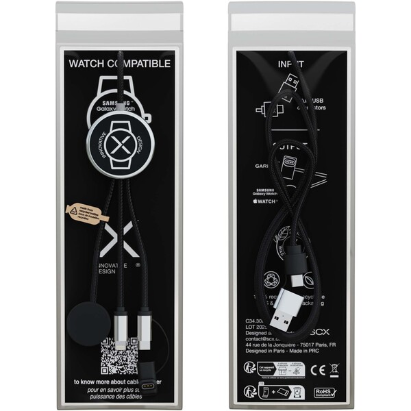 Cabo de carregamento 7 em 1 para smartwatch SCX.design C34