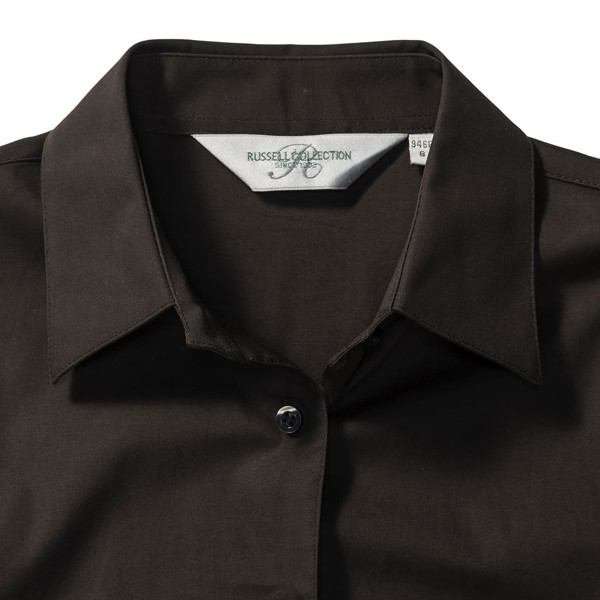 Tailored Blouse With 3 / 4 Sleeves - White / 2XL