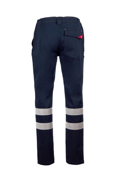 Calças de Trabalho - Engine Stretch Reflex - Azul-marinho 