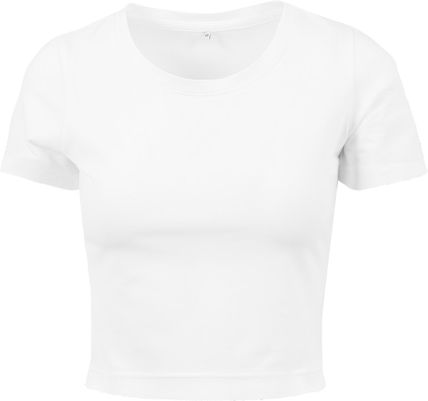 Heavy Ladies' crop top Build your Brand | BY 042 - White / M