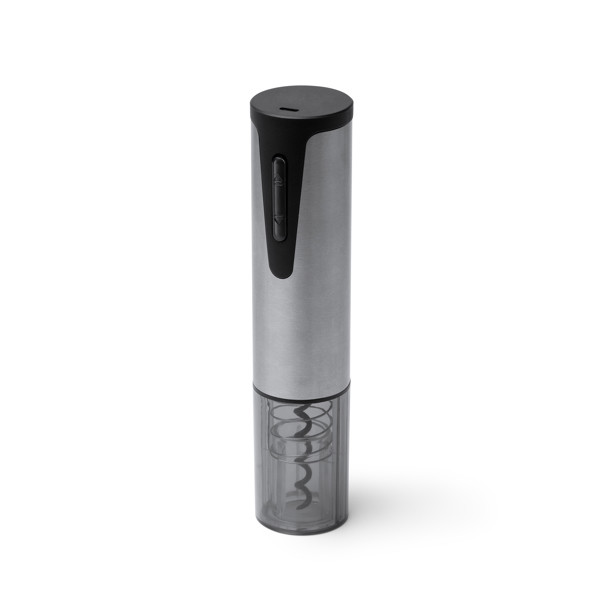 Sacacorchos eléctrico personalizado de acero inoxidable y ABS recargable por USB-C