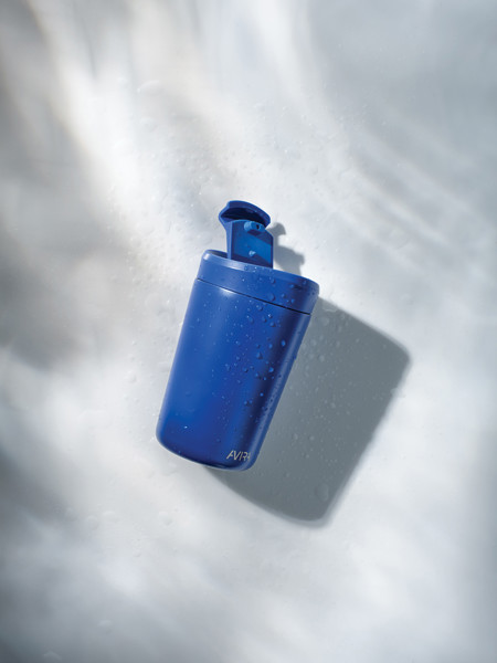 Mug 300ml en acier recyclé RCS Avira Alya - Bleu Royal
