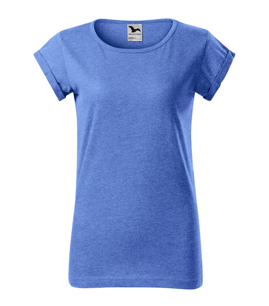 Tričko Dámské Malfini® Fusion - Modrý Melír / 2XL