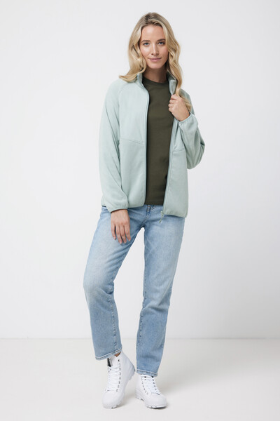 IQONIQ Talung recycled polyester microfleece zip through - Iceberg Green / XXS