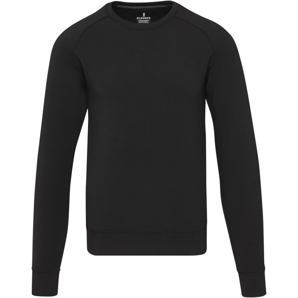 Maglione sportivo unisex a girocollo in tessuto interlock Yukon - Nero / XS
