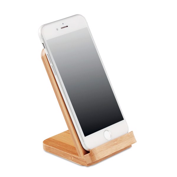 Bamboo wireless charge stand5W Wirestand - Wood