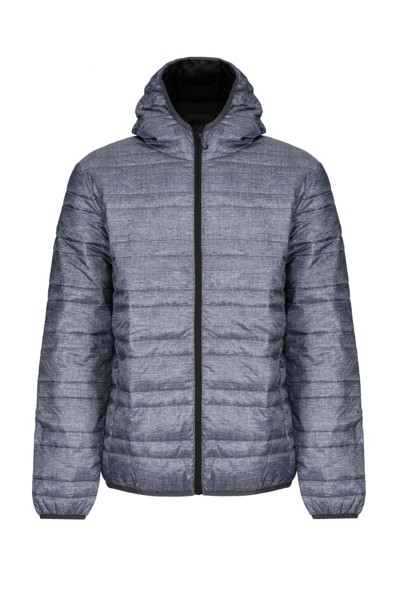 Hooded Packaway Firedown Jacket - Black / Black / S