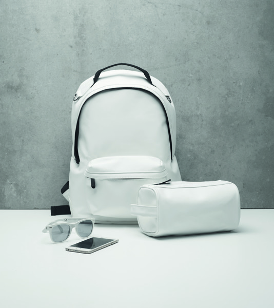 Zaino in PU morbido, laptop 15" Bai Backpack - Bianco