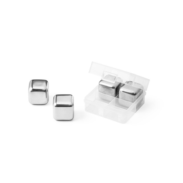 GLACIER. Conjunto de cubos reutilizáveis em aço inoxidável